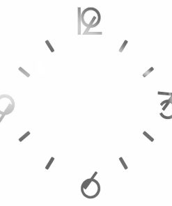 اعداد اصلی ساعت به انگلیسی رنگ نقره ای