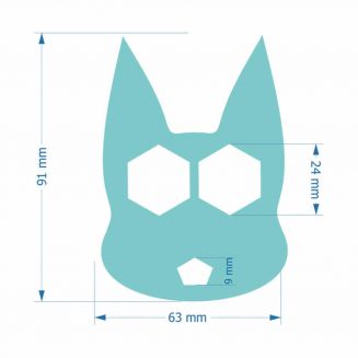 قالب سیلیکونی جاکلیدی مدل گربه برای رزین کاری