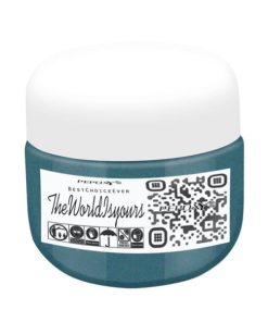 صدفی طاووسی فیروزه ای طلایی