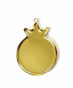 قاب آویز کفه دار انار طلایی