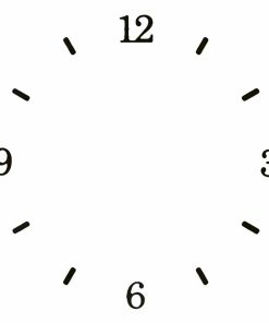 اعداد ساعت مشکی E2