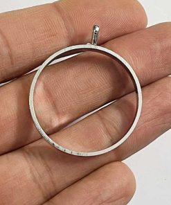 قاب بدون کفه دایره نقره ای