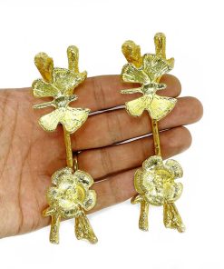 دستگیره سینی گل و پروانه