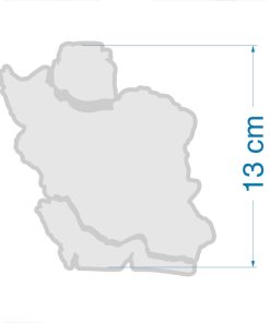 قالب نقشه کامل ایران 12 سانتی